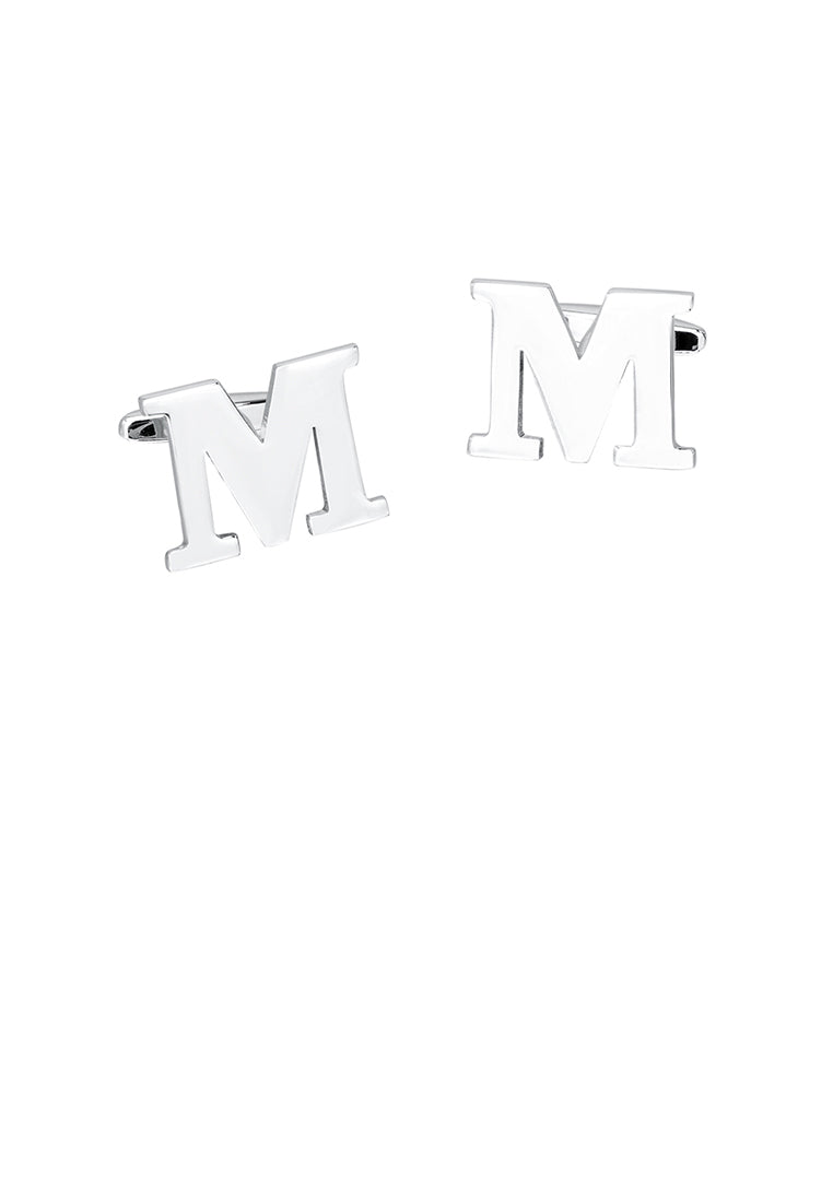 Simple Personality English Alphabet M Cufflinks