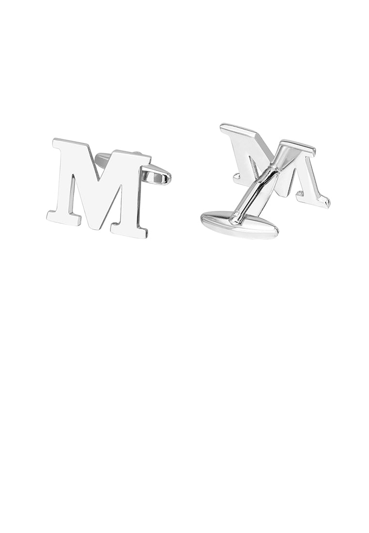 Simple Personality English Alphabet M Cufflinks