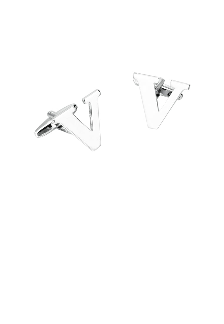 Simple Personality English Alphabet V Cufflinks