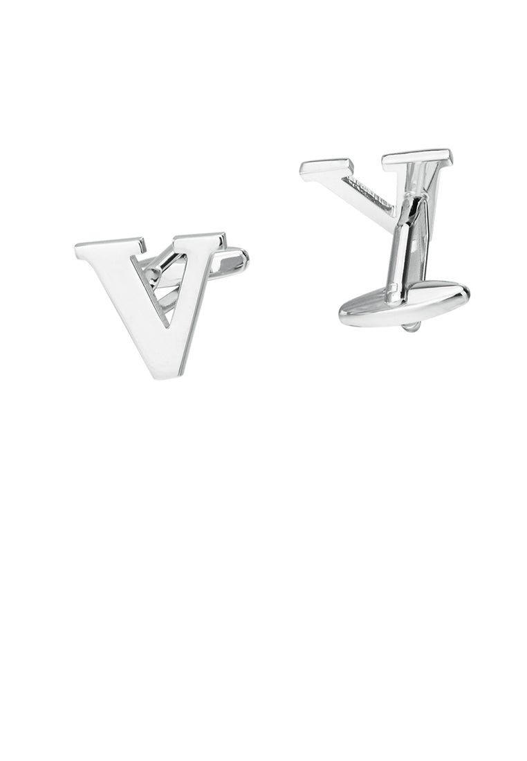 Simple Personality English Alphabet V Cufflinks