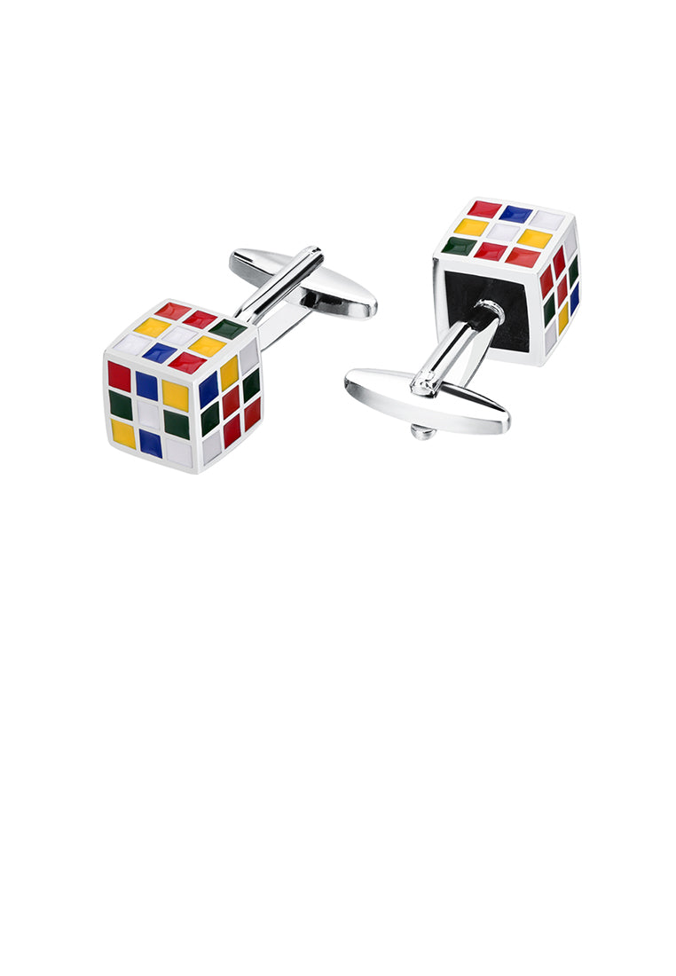 Fashion Personality Color Cube Cufflinks