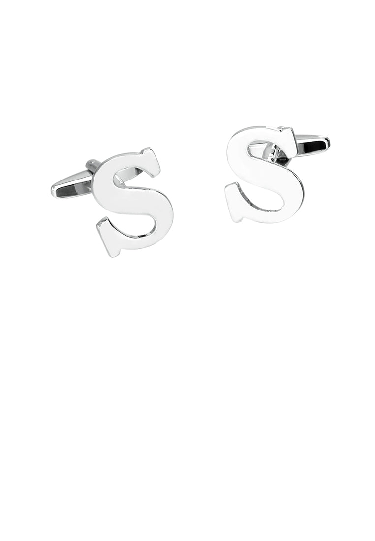 Simple Personality English Alphabet S Cufflinks