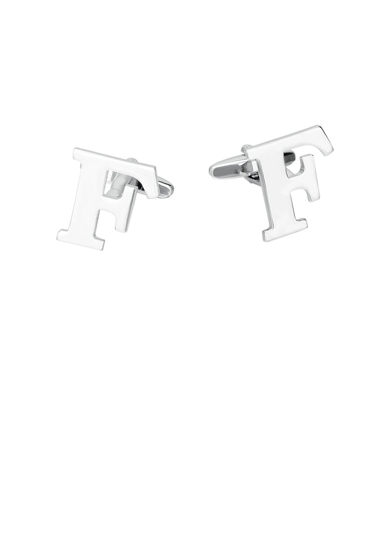 Simple Personality English Alphabet F Cufflinks