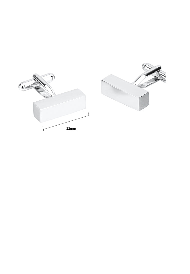 Fashion Simple Geometric Rectangular Cufflinks