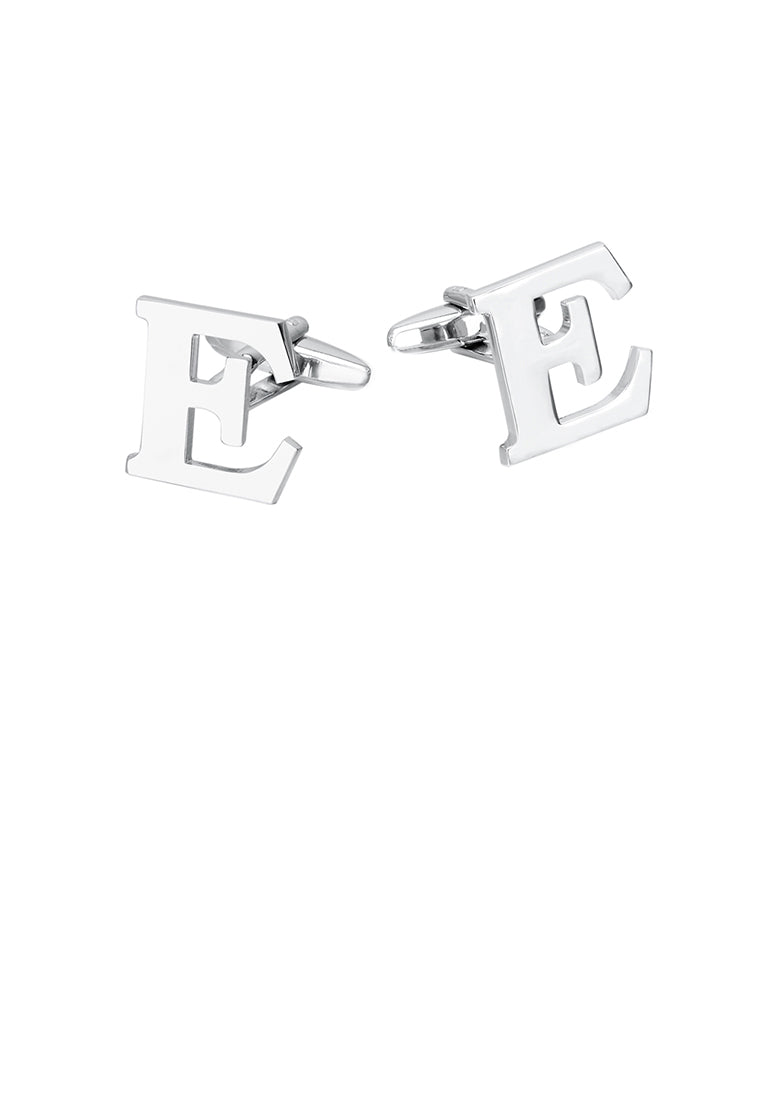 Simple Personality English Alphabet E Cufflinks