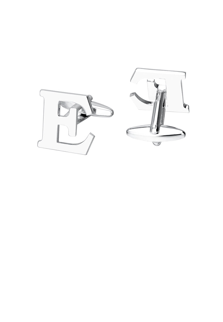Simple Personality English Alphabet E Cufflinks