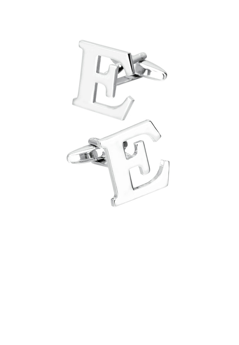 Simple Personality English Alphabet E Cufflinks