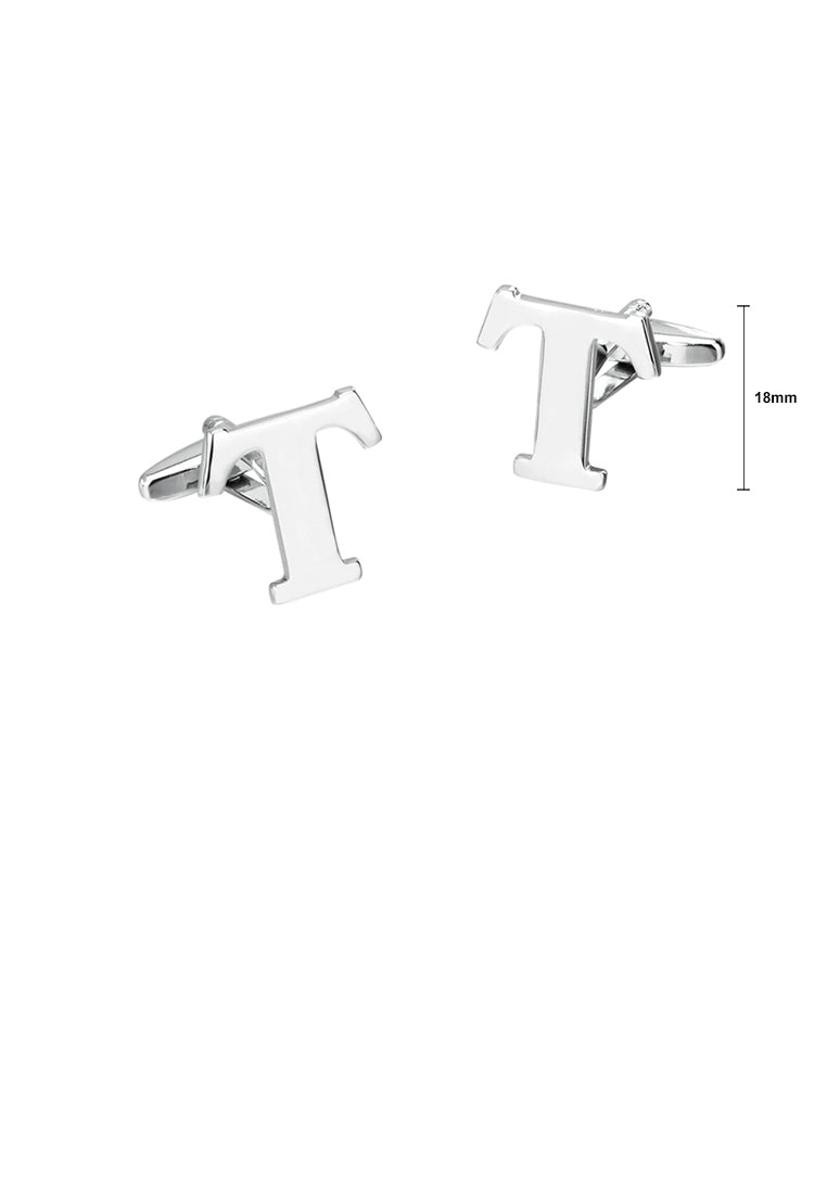 Simple Personality English Alphabet T Cufflinks