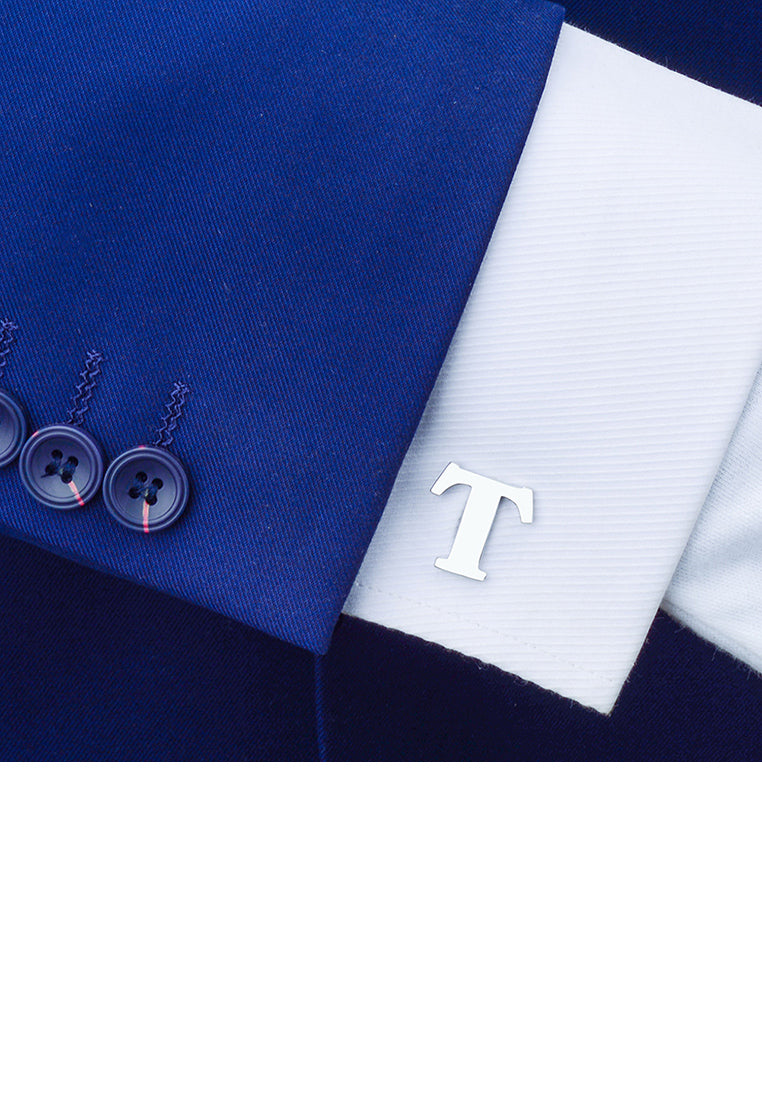 Simple Personality English Alphabet T Cufflinks