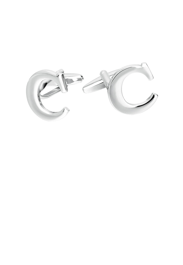 Simple Personality English Alphabet C Cufflinks
