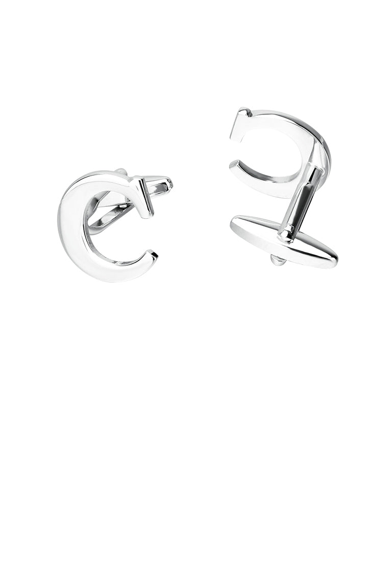 Simple Personality English Alphabet C Cufflinks