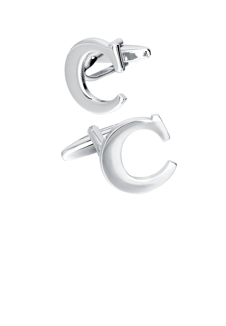 Simple Personality English Alphabet C Cufflinks