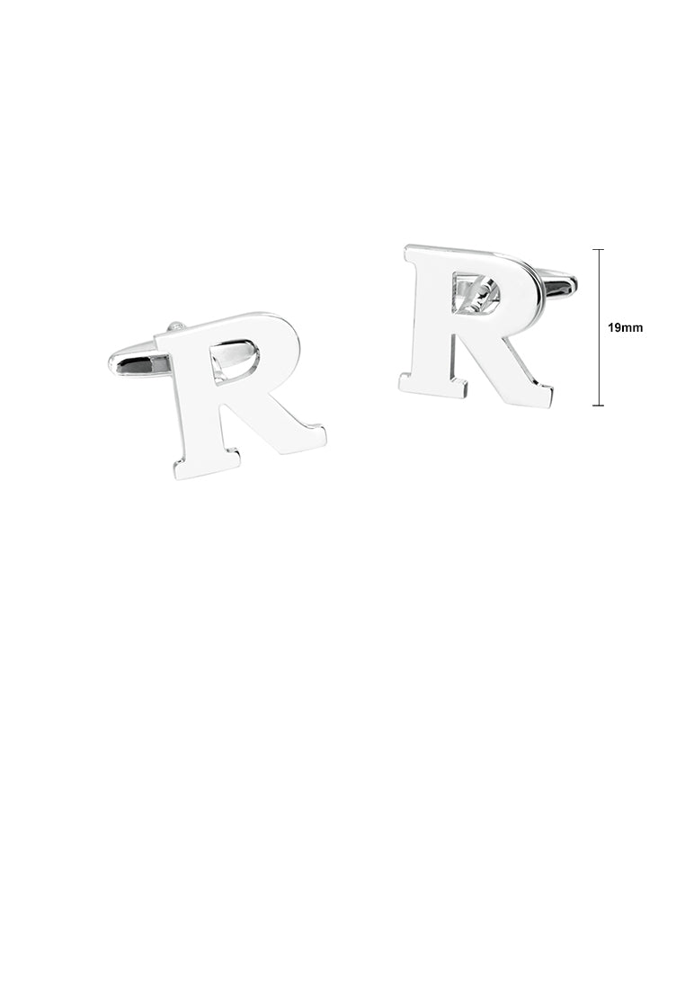 Simple Personality English Alphabet R Cufflinks