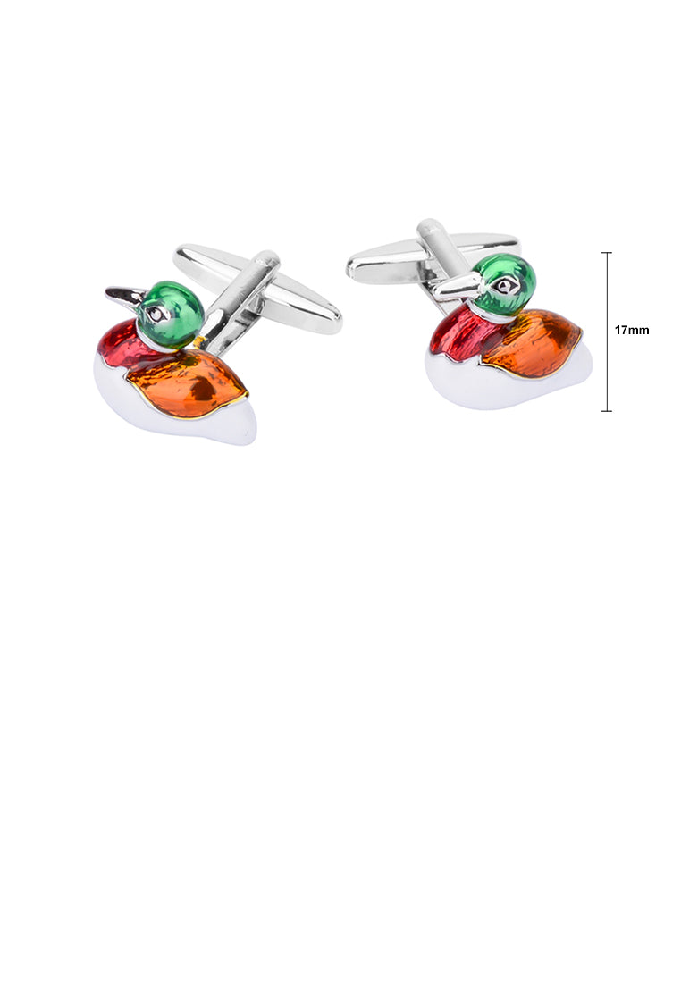 Simple Fashion Color Mandarin Duck Cufflinks