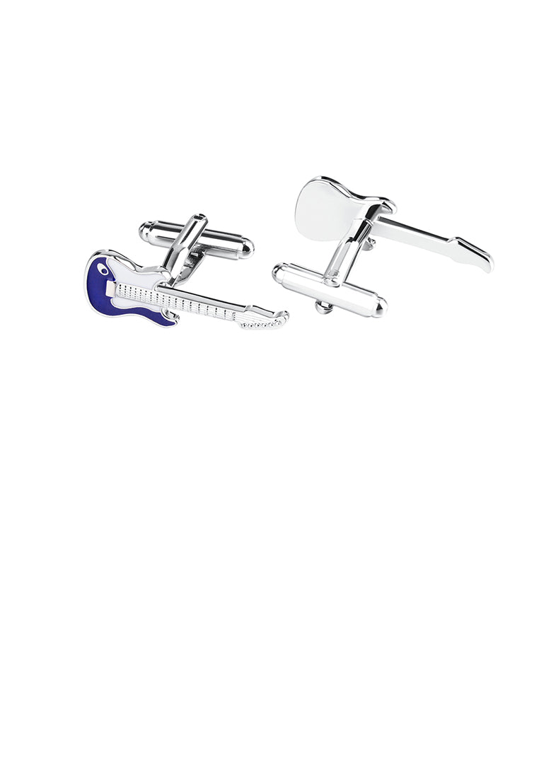 Fashionable High-end Blue Electric Guitar Cufflinks
