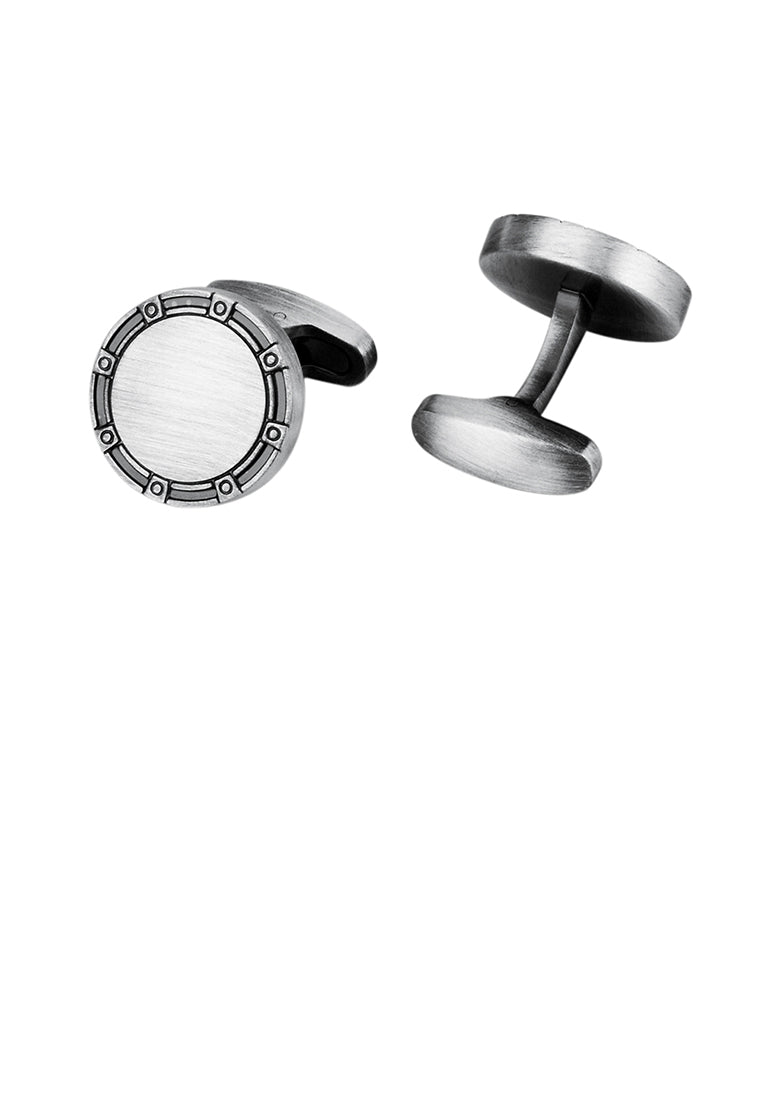 Fashion Vintage Geometric Round Cufflinks