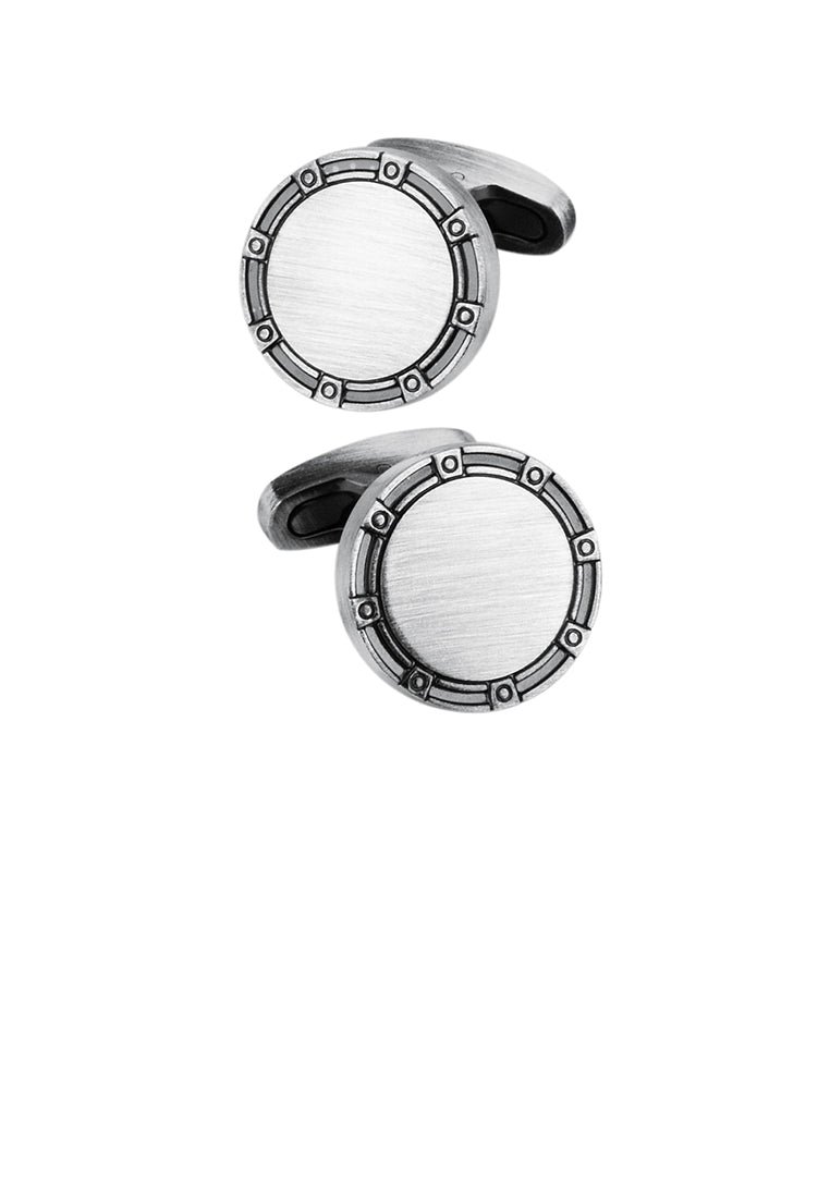 Fashion Vintage Geometric Round Cufflinks