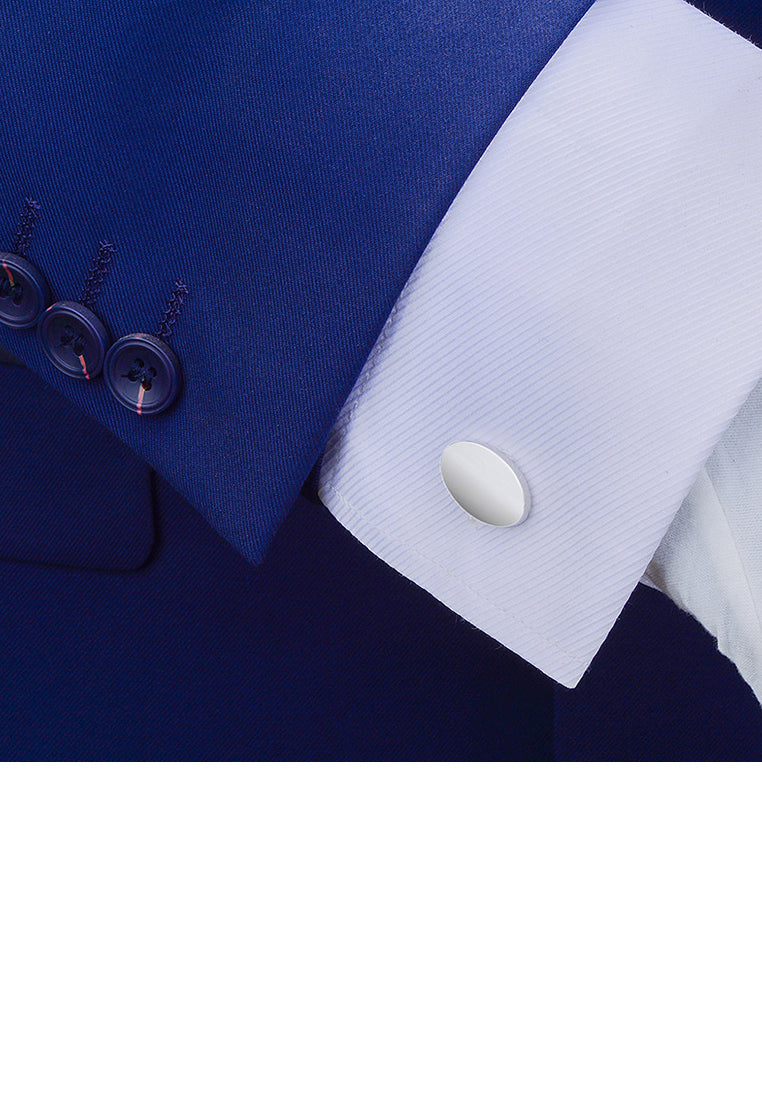 Simple Fashion Geometric Oval Cufflinks