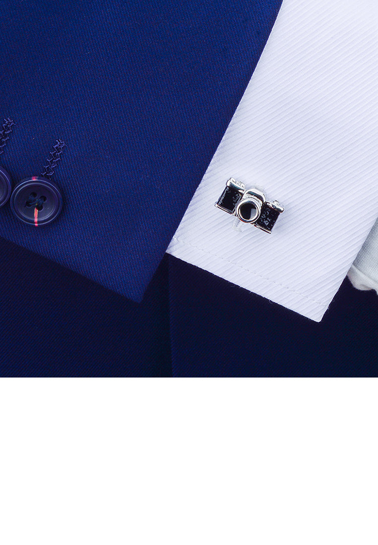 Fashionable Simple Personality Black Camera Cufflinks
