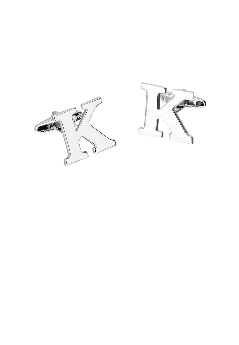 Simple Personality English Alphabet K Cufflinks