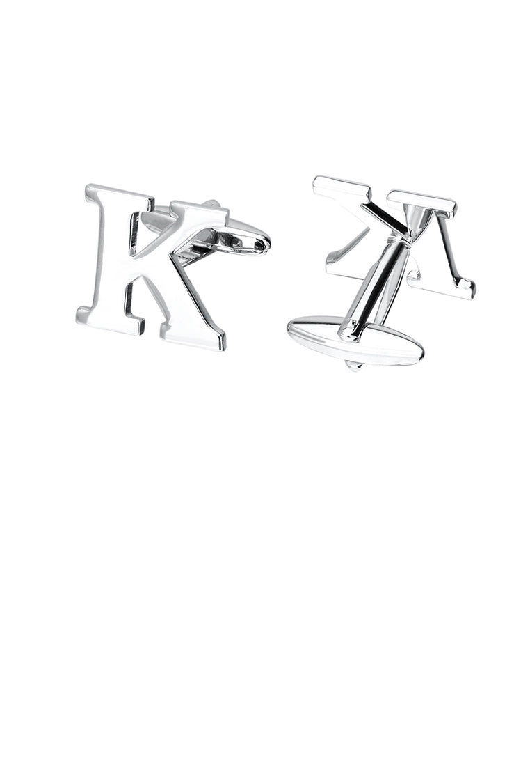 Simple Personality English Alphabet K Cufflinks