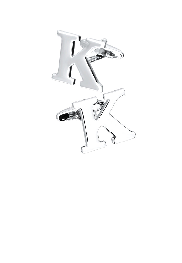 Simple Personality English Alphabet K Cufflinks