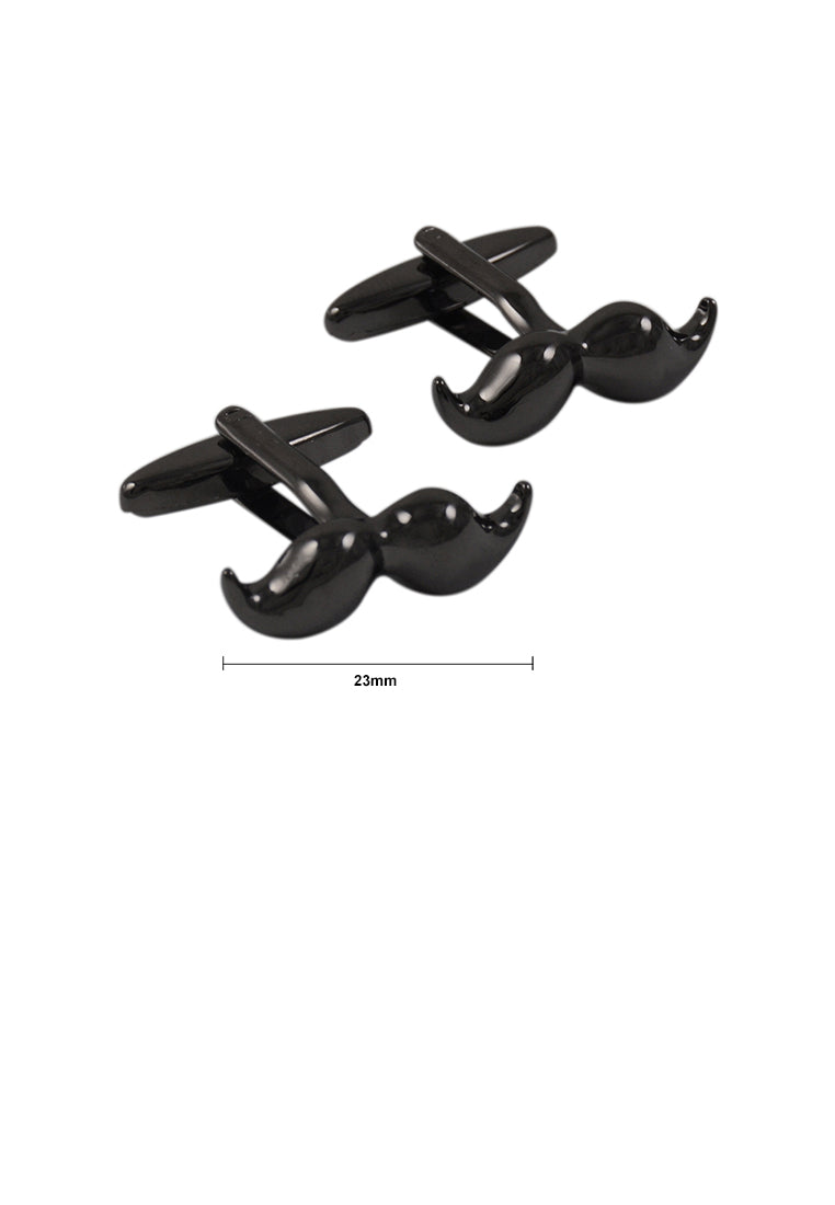 Fashion and Elegant Plated Black Beard Cufflinks