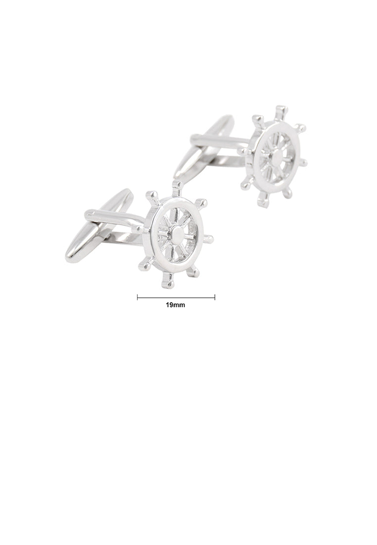 Fashion High-end Personality Rudder Shirt Cufflinks