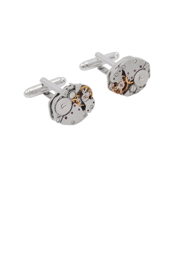 Fashion Personality Mechanical Watch Movement Cufflinks