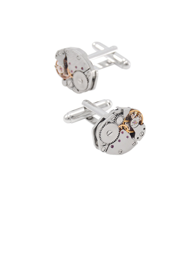 Fashion Personality Mechanical Watch Movement Cufflinks