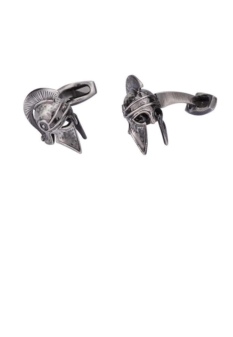 Fashion Retro Roman Warrior Helmet Cufflinks
