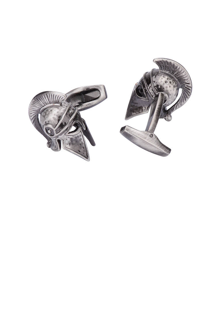 Fashion Retro Roman Warrior Helmet Cufflinks