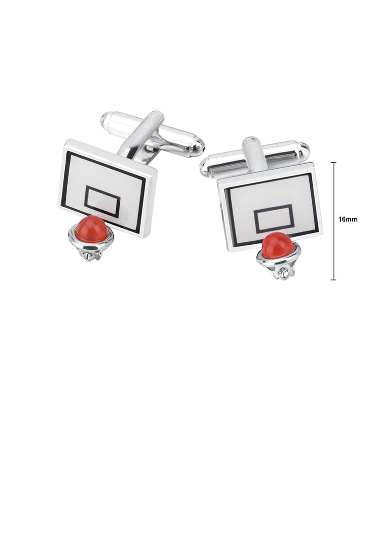 Fashion Personality Basketball Backboard Cufflinks