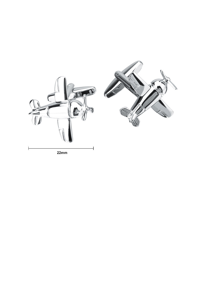 Fashionable Personality Silver Bomber Cufflinks