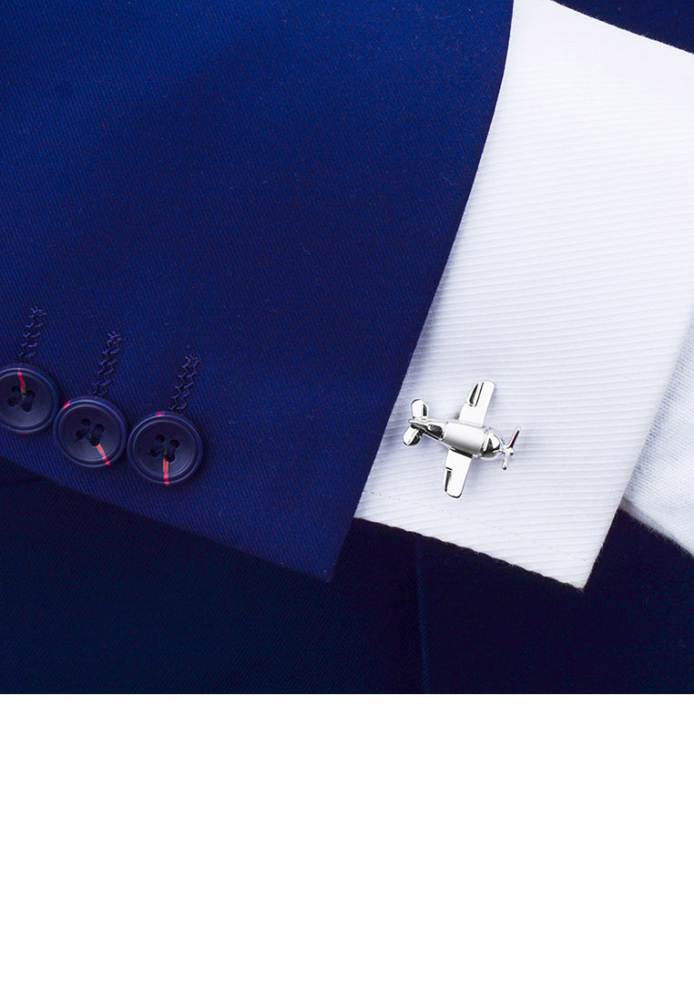 Fashionable Personality Silver Bomber Cufflinks
