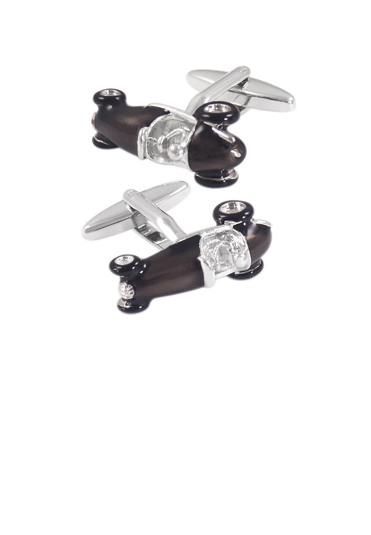 Fashion Personality Gray Sports Car Cufflinks