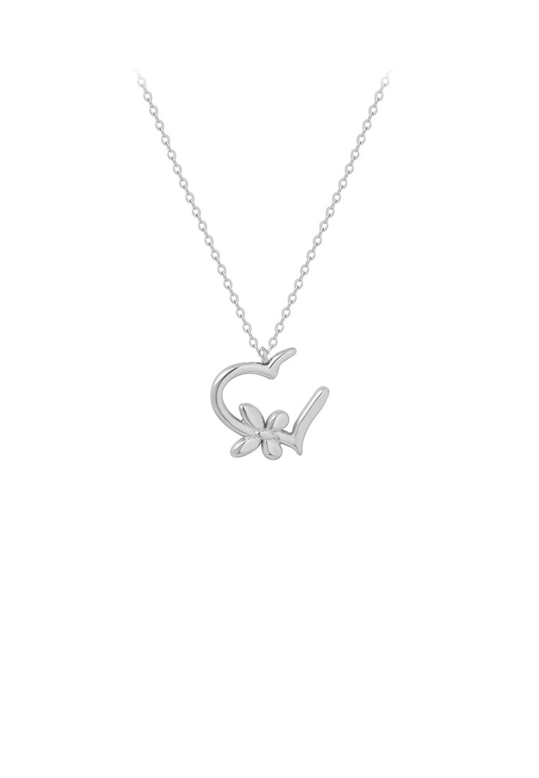 Simple and Fashion 316L Stainless Steel Butterfly Heart-shaped Pendant with Necklace