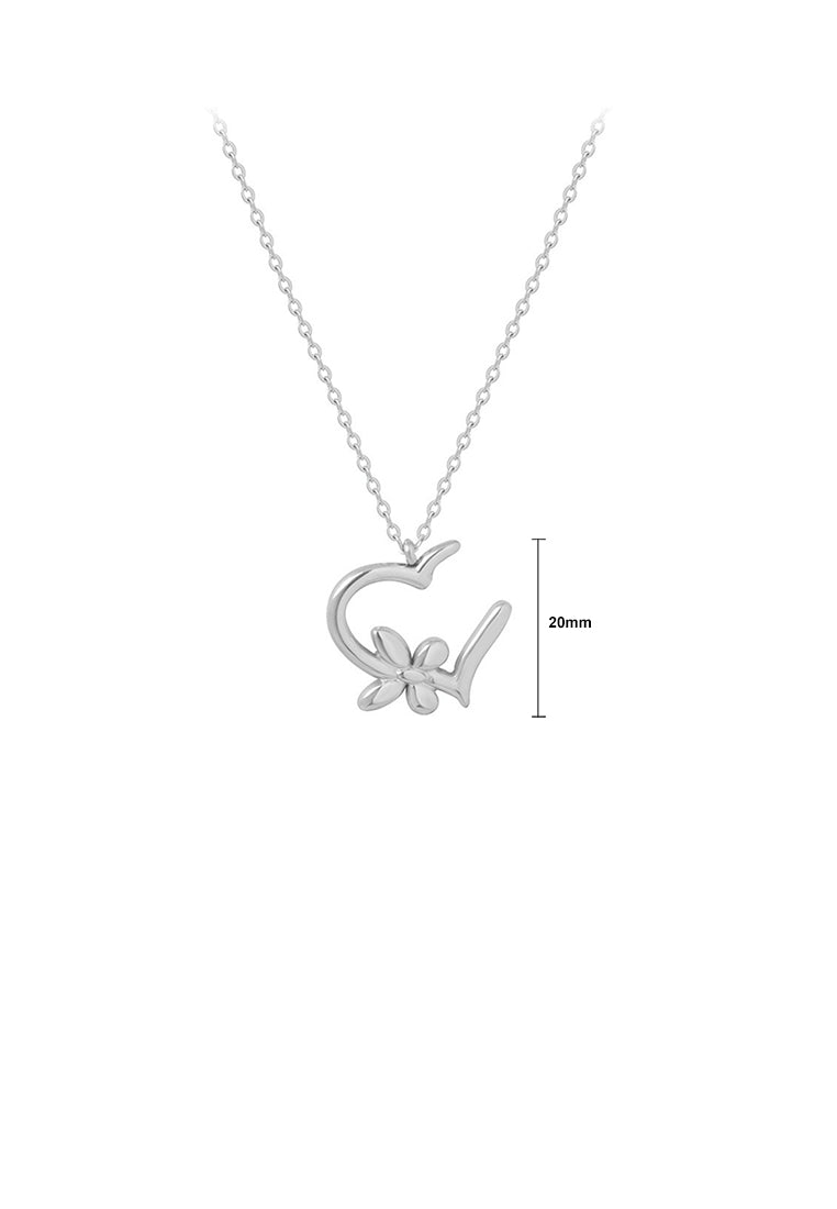 Simple and Fashion 316L Stainless Steel Butterfly Heart-shaped Pendant with Necklace