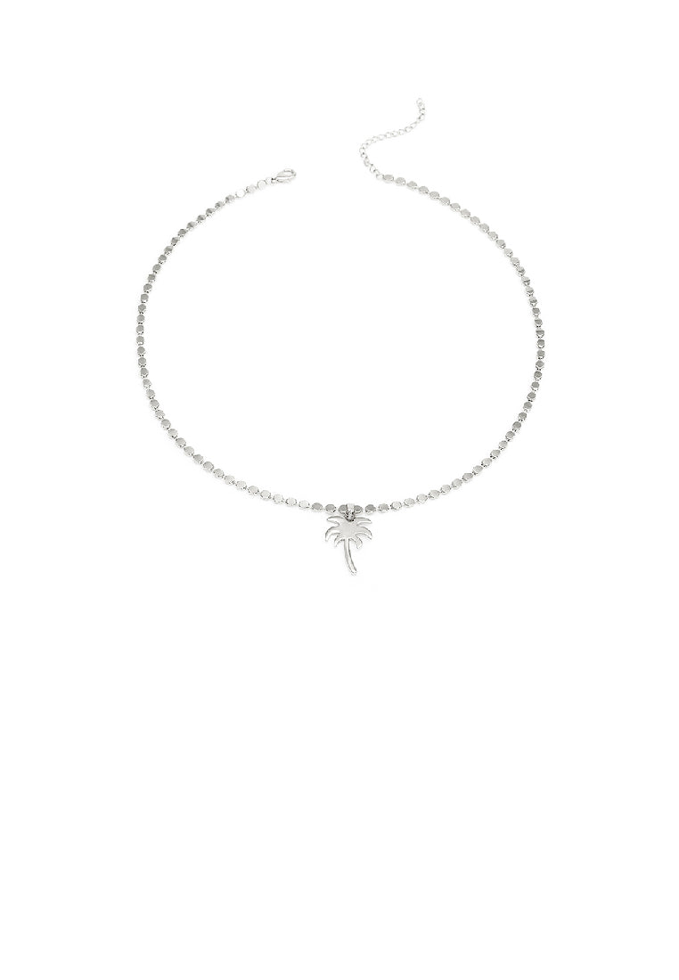 Simple Fashion Coconut Pendant with Beaded Necklace