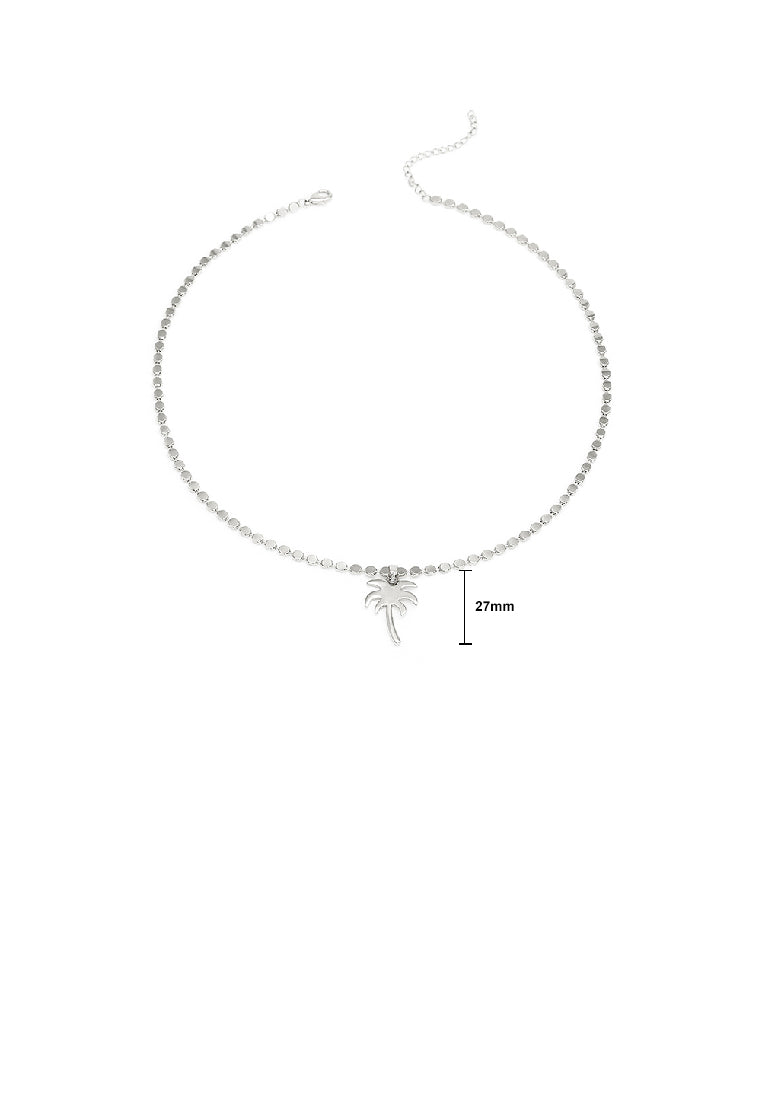 Simple Fashion Coconut Pendant with Beaded Necklace