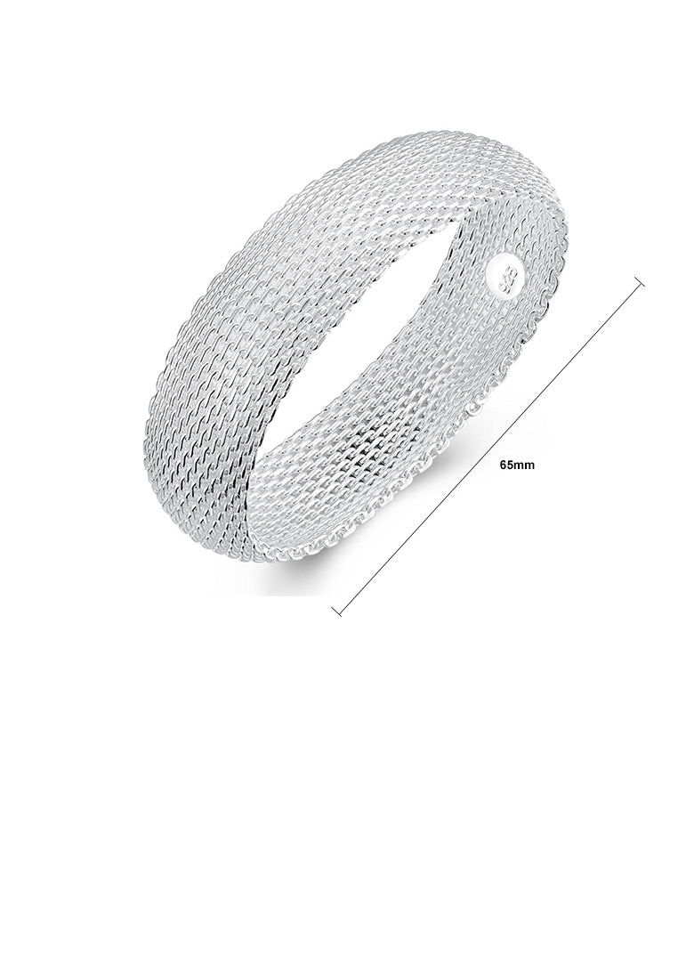 Fashion Elegant Mesh Geometric Round Bangle