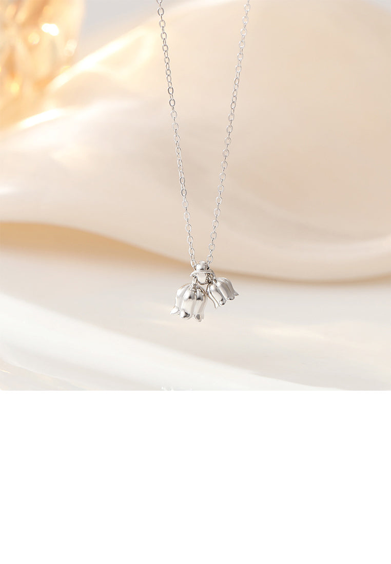 925 Sterling Silver Fashion Temperament Wind Chime Pendant with Necklace