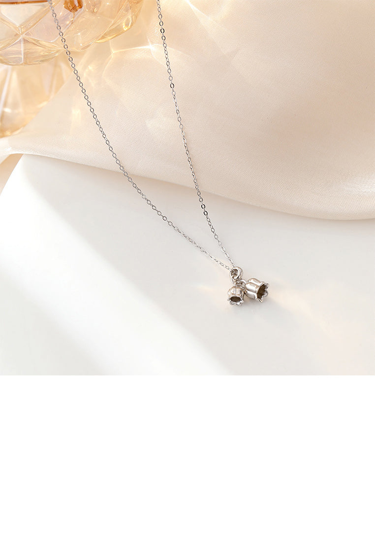 925 Sterling Silver Fashion Temperament Wind Chime Pendant with Necklace