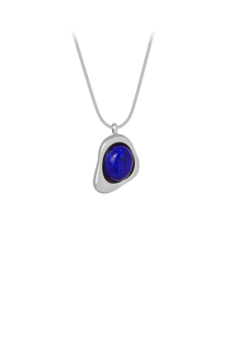 Fashion and Personalized 316L Stainless Steel Irregular Geometric Pendant with Necklace