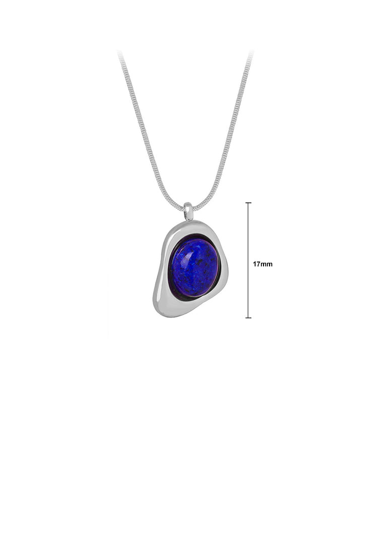 Fashion and Personalized 316L Stainless Steel Irregular Geometric Pendant with Necklace