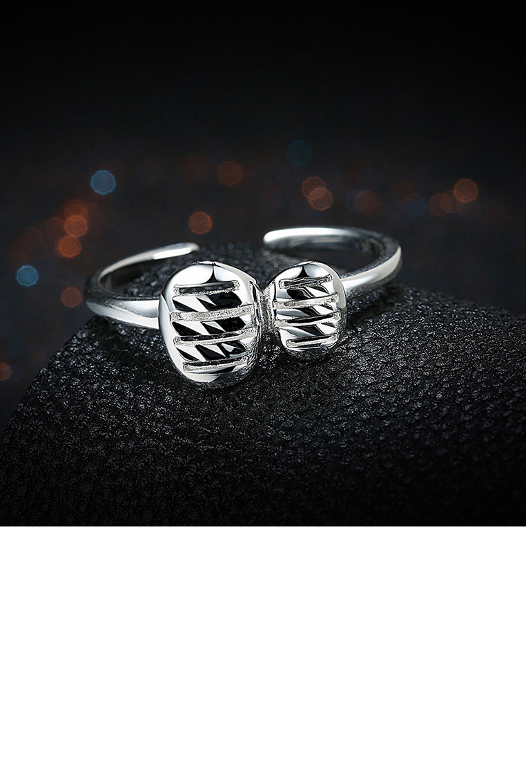 925 Sterling Silver Elegant Fashion Adjustable Opening Ring