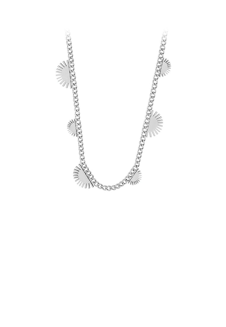 Simple and Temperament 316L Stainless Steel Sun Necklace