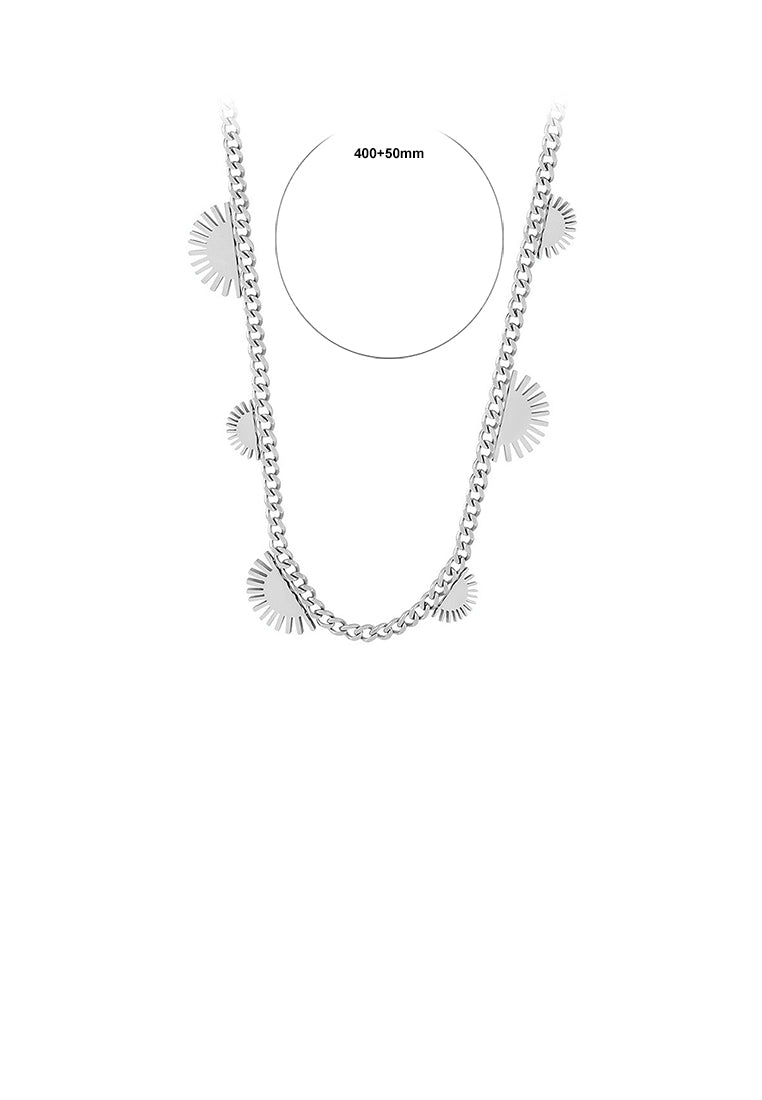Simple and Temperament 316L Stainless Steel Sun Necklace