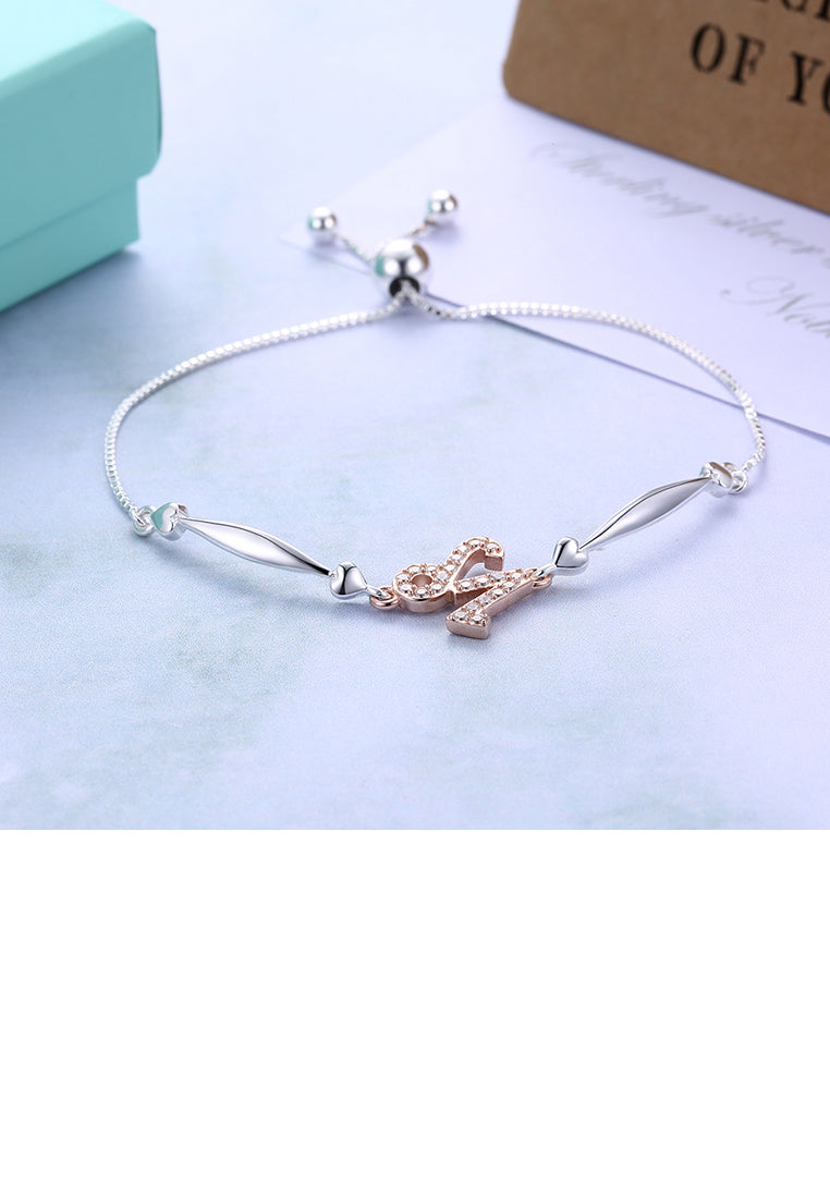 925 Sterling Silver Fashion Capricorn Bracelet with Cubic Zircon