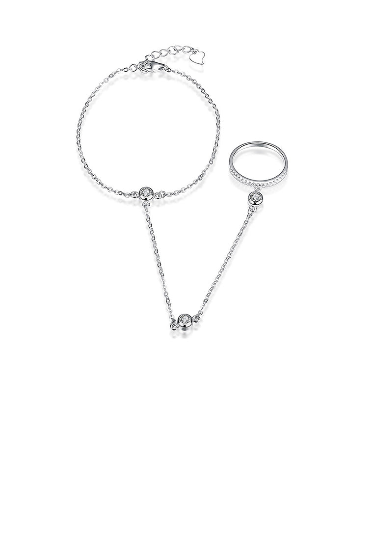 925 Sterling Silver Fashion Bracelet with Austrian Element Crystal